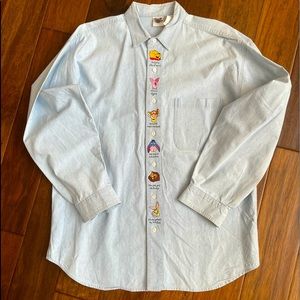 Vintage❤️Disney Catalog~90’s Chambray Denim “Winnie the Pooh & Friends”LG 💕EUC